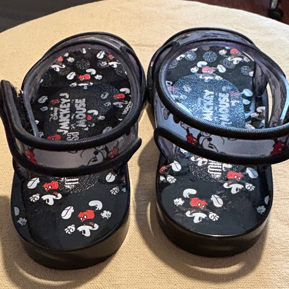 Mini Melissa Disney Mickey Mouse Kids Sandals - Black and Red - Picture 3 of 6